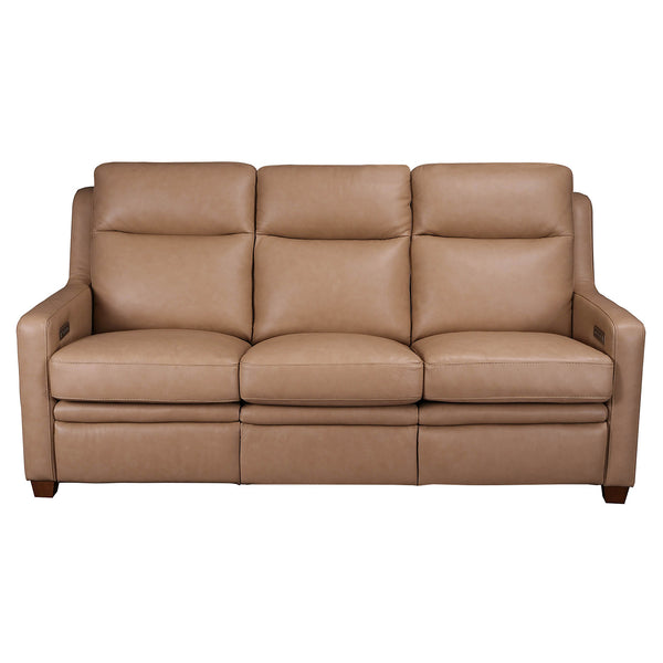 Visby Wall Hugger Leather Power Reclining Sofa with Adjustable Headrest & Lumbar