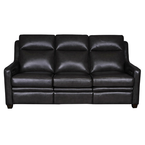 Visby Wall Hugger Leather Power Reclining Sofa with Adjustable Headrest & Lumbar