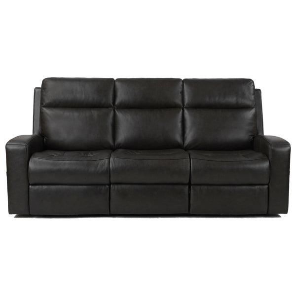 Aarhus Leather Power Reclining Sofa with Adjustable Headrest & Lumbar