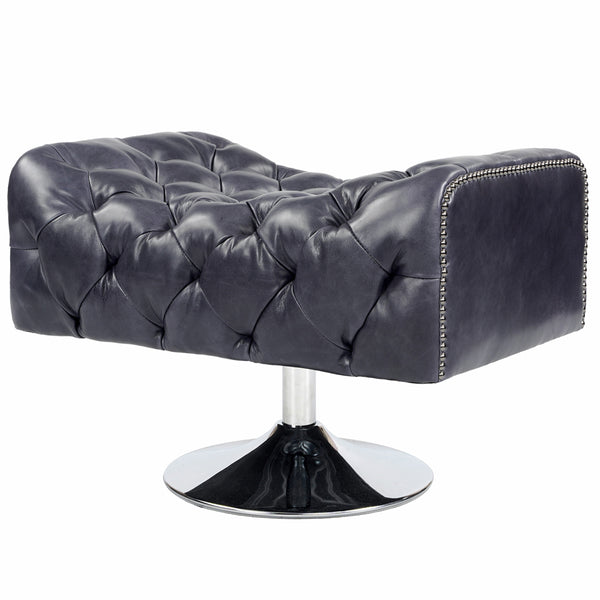 Malmo Leather Swivel Ottoman