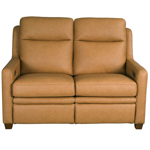 Visby Leather Power Reclining Loveseat with Adjustable Headrest & Lumbar