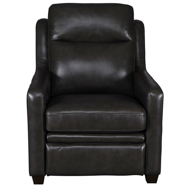 Visby Leather Power Recliner with Adjustable Headrest & Lumbar