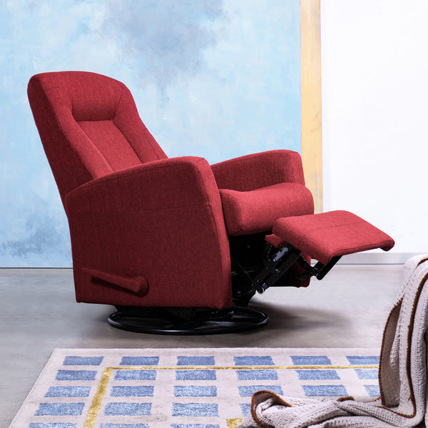 Oulu Fabric Swivel Manual Glider Recliner