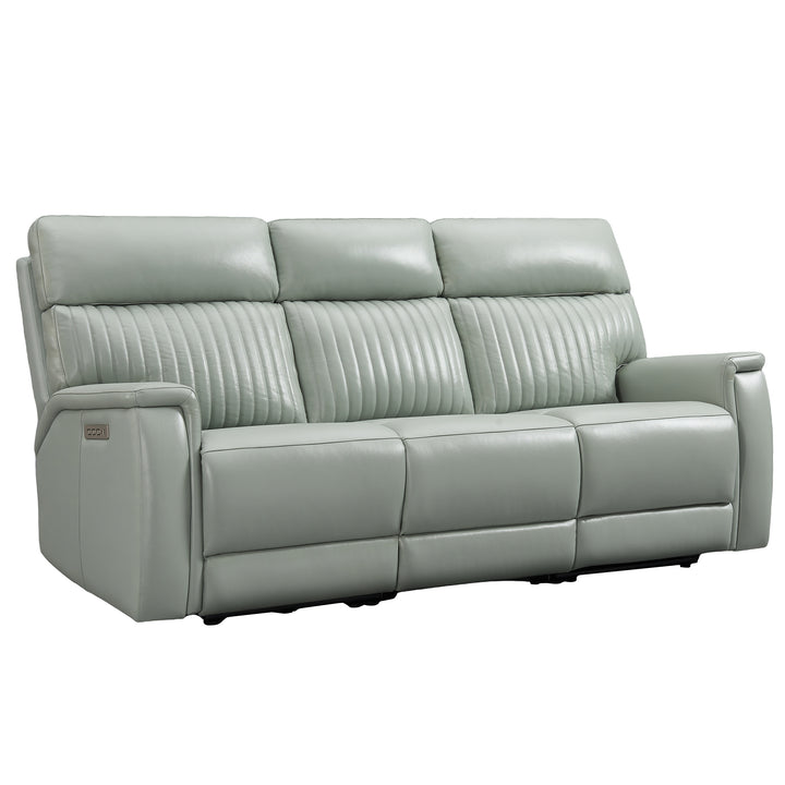 Lightaqua Genuine Leather Power Recliner Sofa