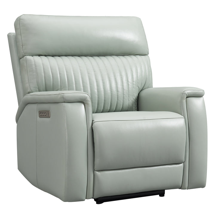 Lightaqua Genuine Leather Power Recliner