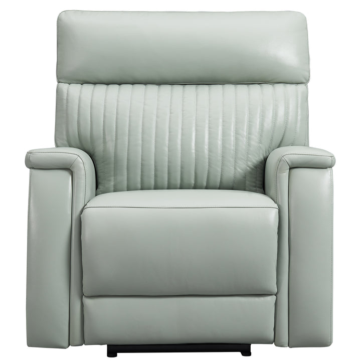 Lightaqua Genuine Leather Power Recliner 