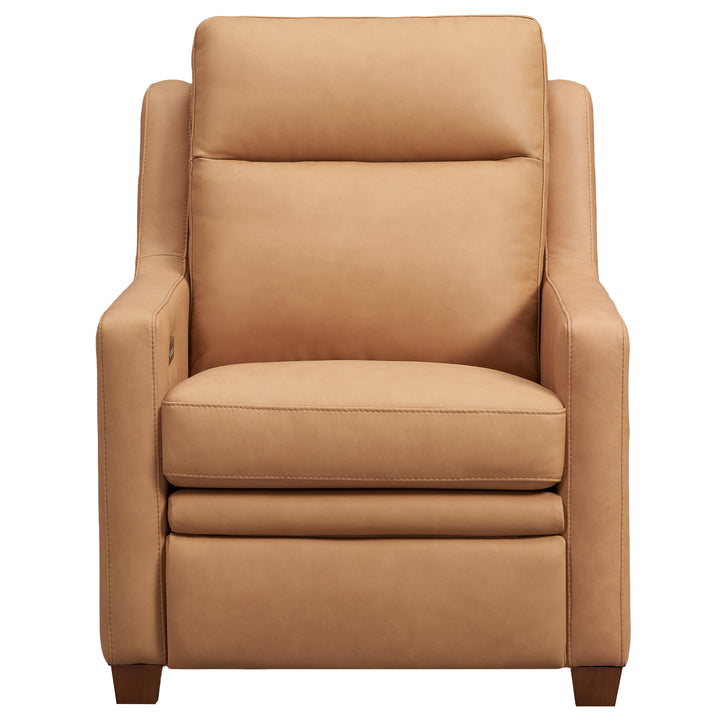 Wall Hugger Brown Leather Power Recliner